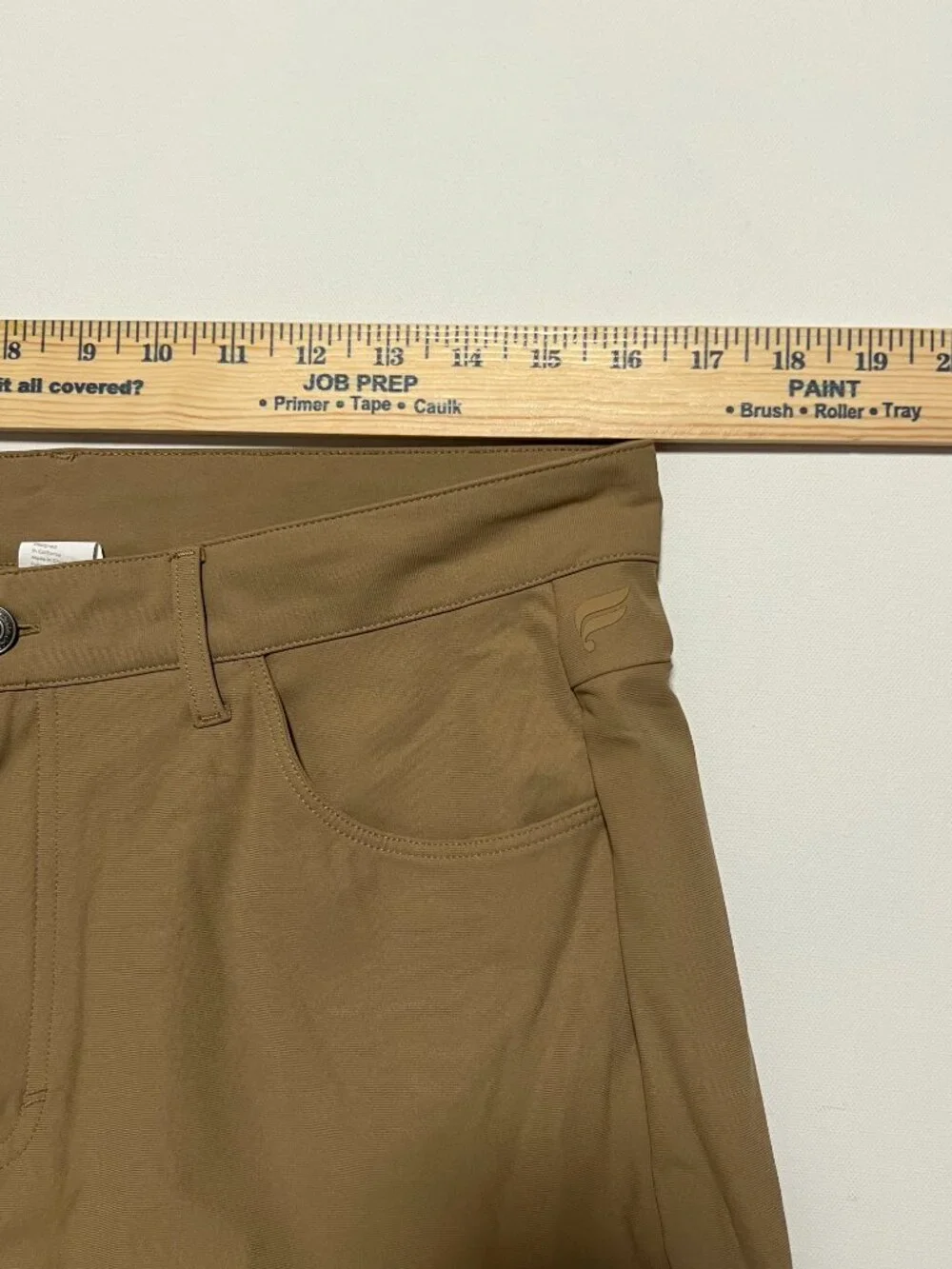 Fabletics Pants Casual Chino Stretch Flex Golf Khaki Brown Men's size 33x34